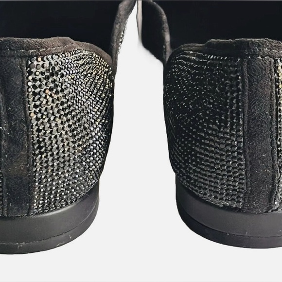 Chelsea & Violet Black Rhinestone Loafers (Size 7.5) – Excellent Condition 🖤🤍 - Picture 2 of 7